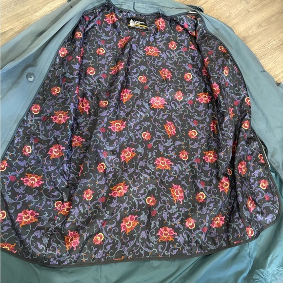 VTG London Fog 6P Blue Double Breasted Trench Coat Detachable Lining Thinsulate - Picture 3 of 16